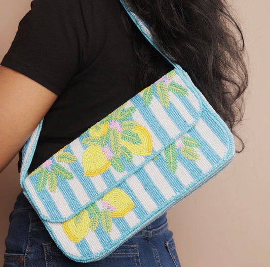 Nimbu Purse- Striped